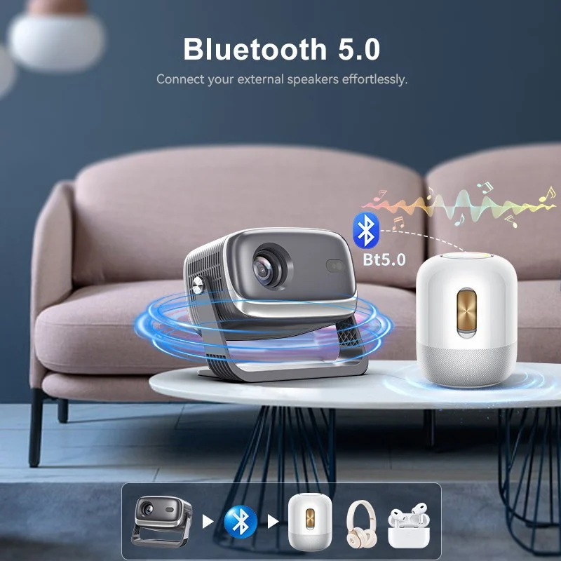 1080P Auto-focus Portable Projector For Home Office And Bedroom — image 8