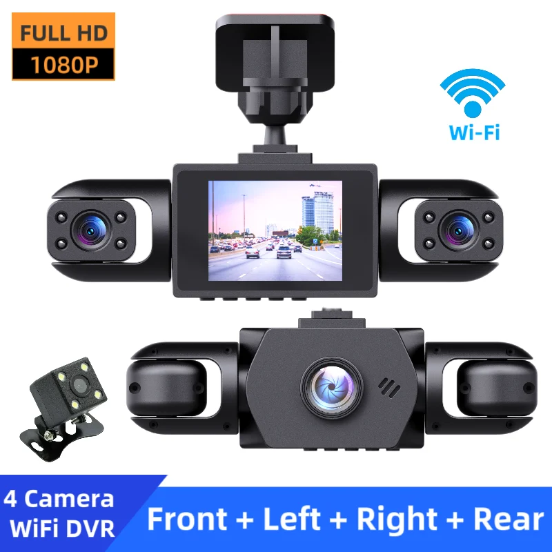 1080P High-definition Driving Recorder With Four Lenses, Night Vision, Front, Back,… — image 5