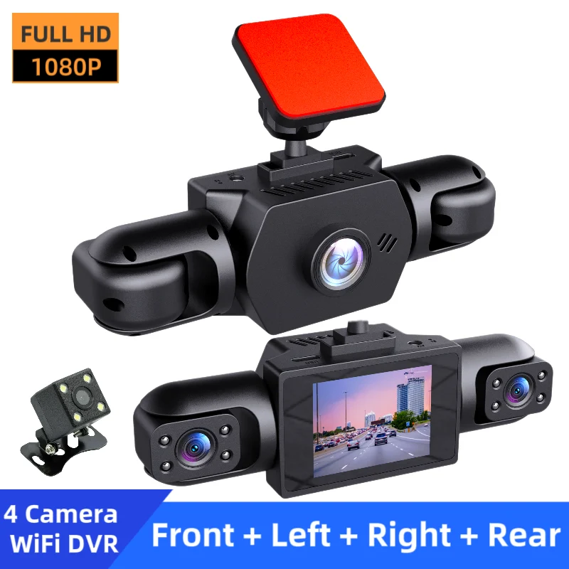 1080P High-definition Driving Recorder With Four Lenses, Night Vision, Front, Back,… — image 6