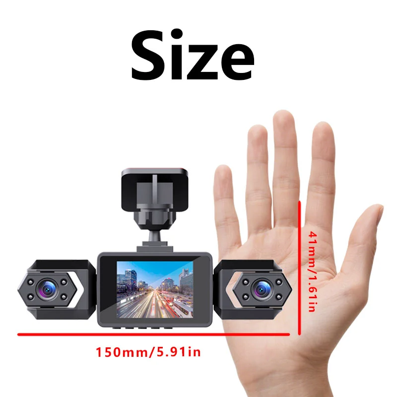 1080P High-definition Driving Recorder With Four Lenses, Night Vision, Front, Back,… — image 5