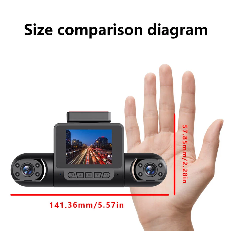 1080P High-definition Driving Recorder With Four Lenses, Night Vision, Front, Back,… — image 3