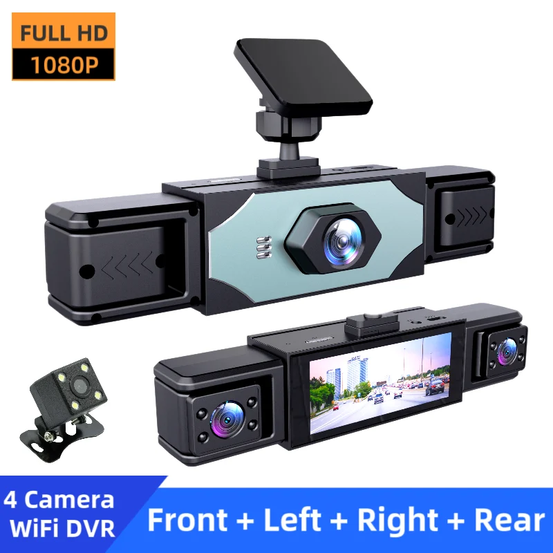 1080P High-definition Driving Recorder With Four Lenses, Night Vision, Front, Back,… — image 9