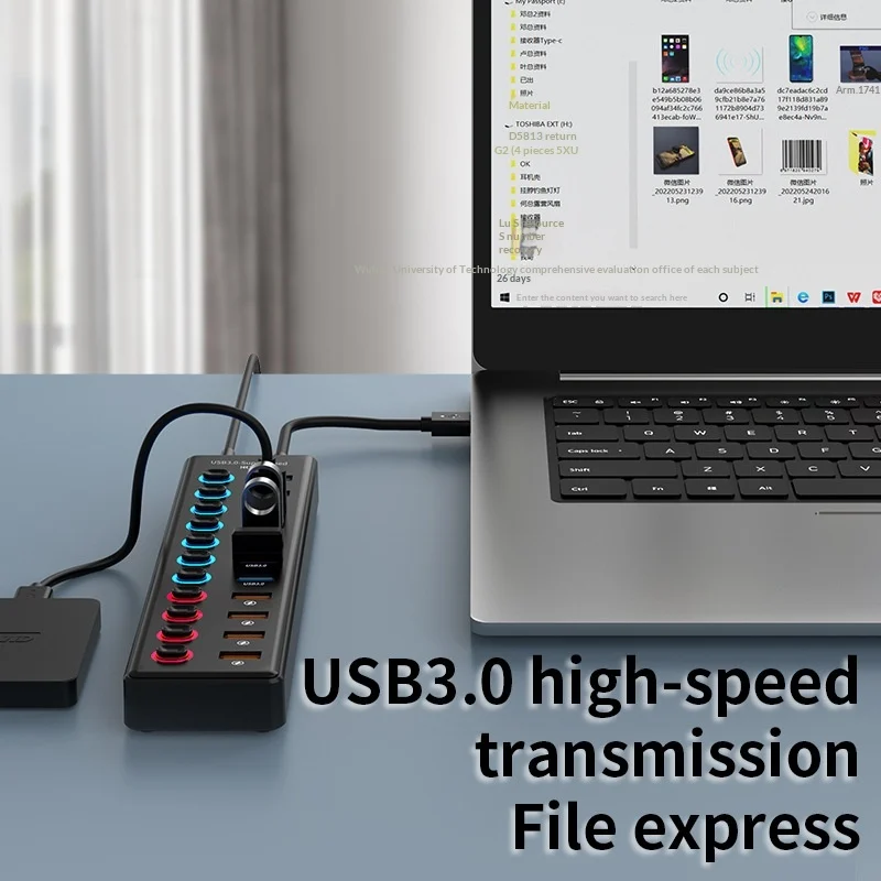 11-in-1 Laptop Docking Station With Splitter Cable — image 3