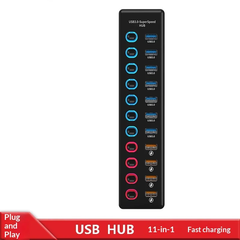 11-in-1 Laptop Docking Station With Splitter Cable — image 4