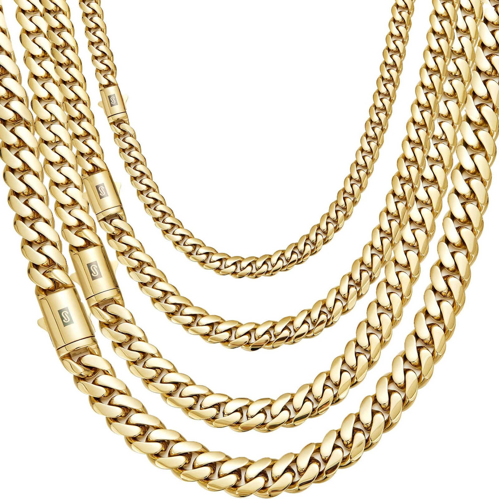 14K Vacuum-plated Stainless Steel Mens Necklace — image 2