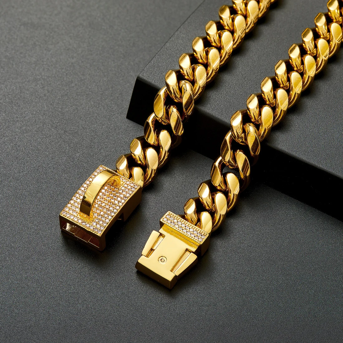 14mm New-style Gold Pet Dog Collar — image 2