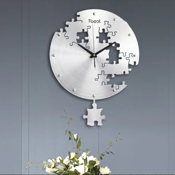 16 Inch Circilar Creative Wall Clock Art Watch Modern Design Living Room And Bedroom… — image 4