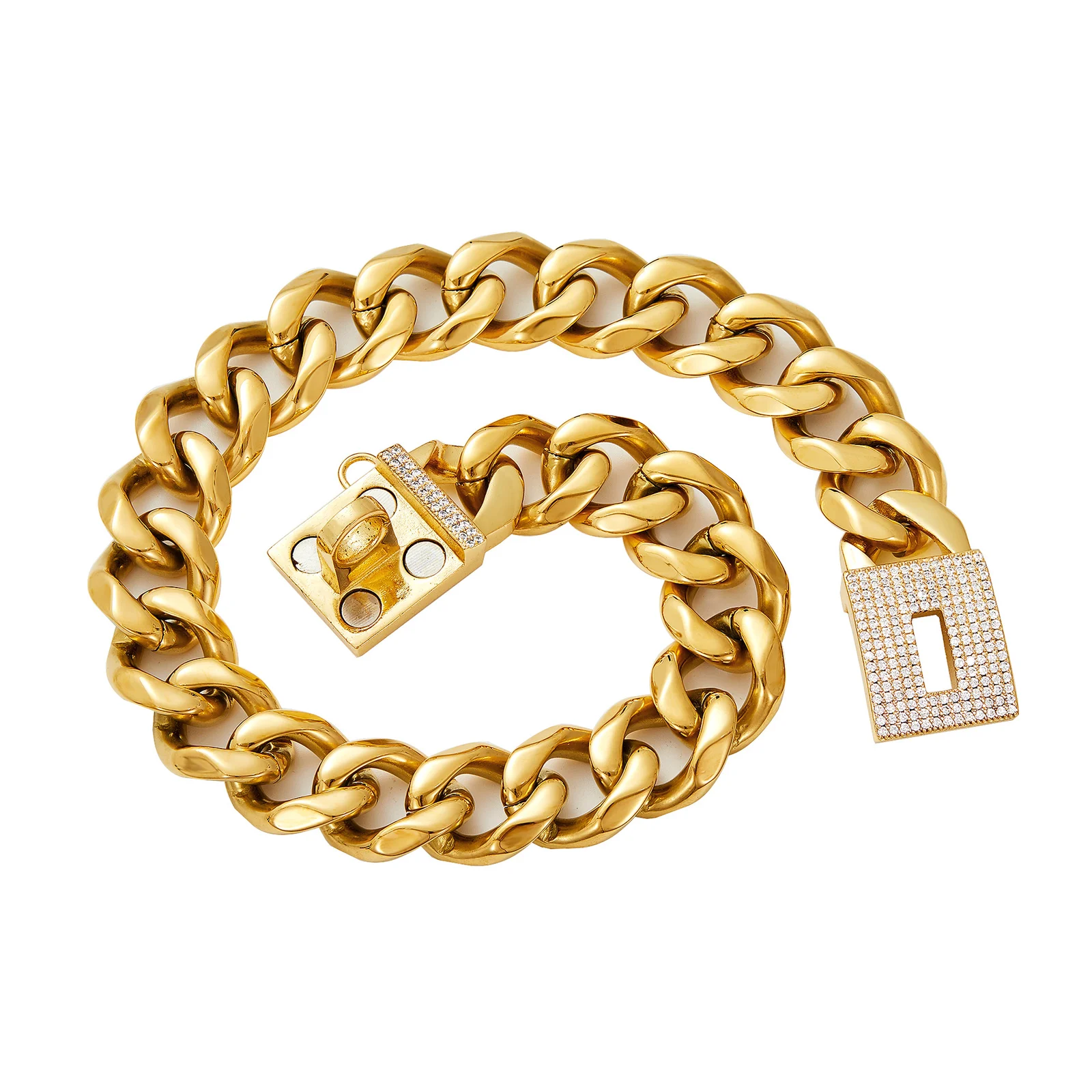 19mm Stainless Steel Dog Chain Pet Necklace Collar — image 5