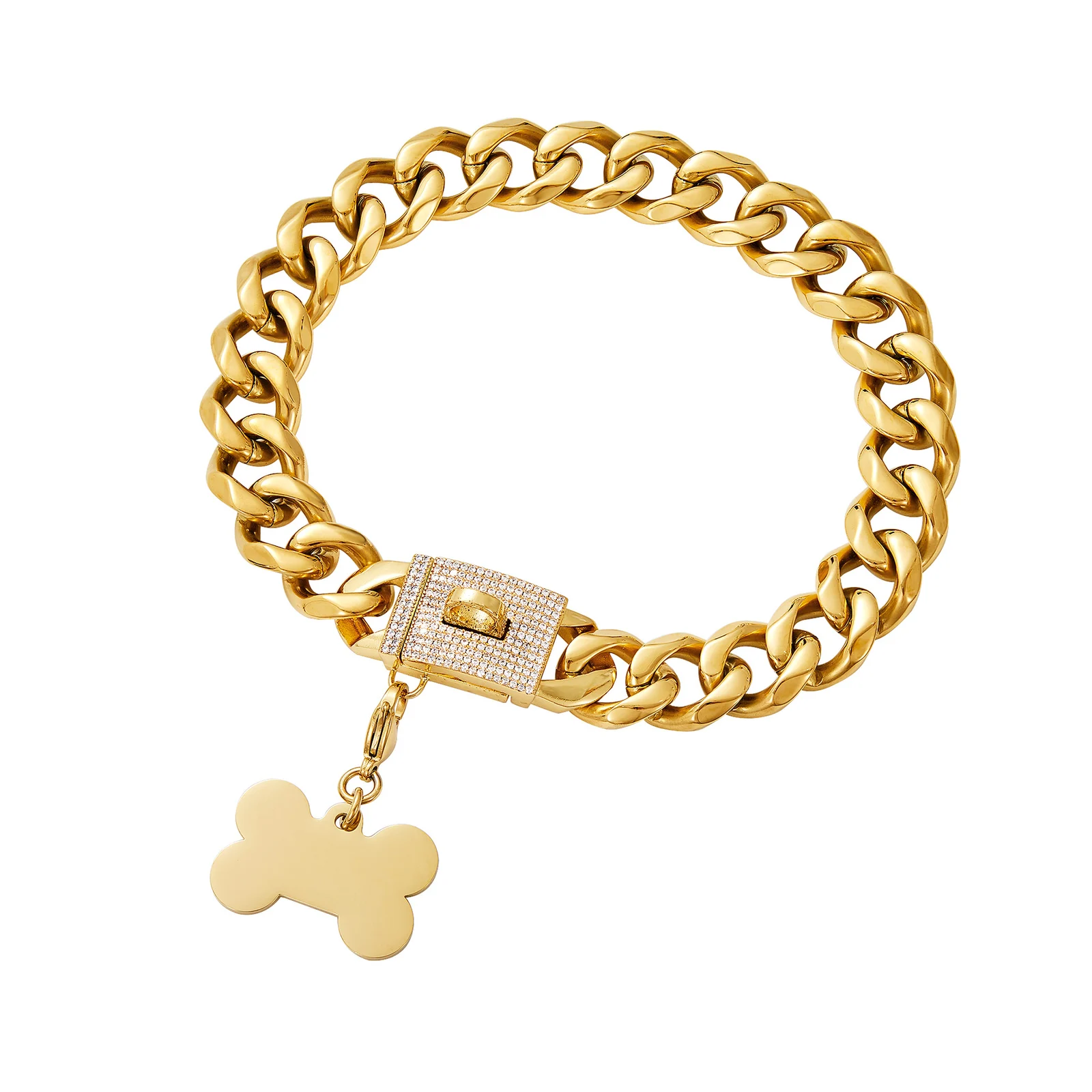 19mm Stainless Steel Dog Chain Pet Necklace Collar — image 3