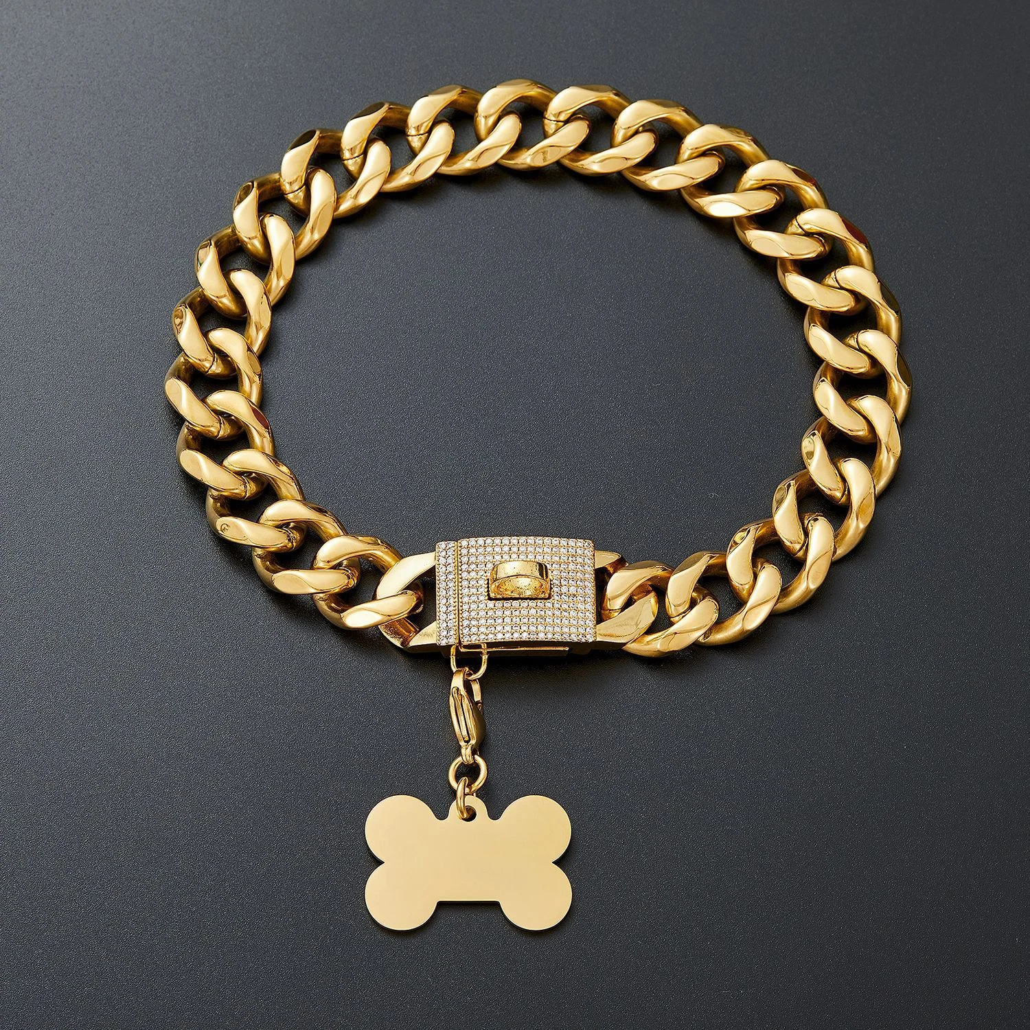 19mm Stainless Steel Dog Chain Pet Necklace Collar — image 4