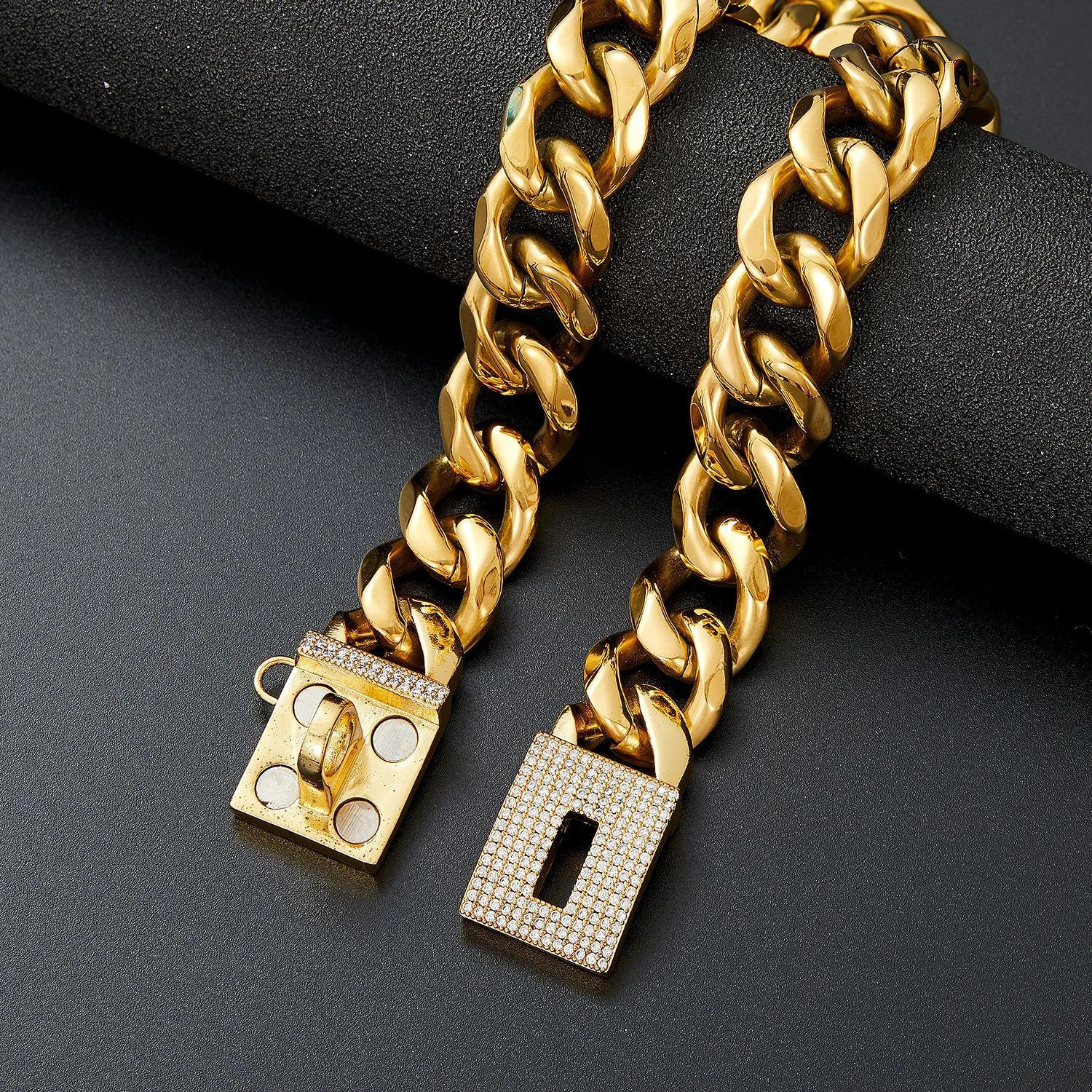 19mm Stainless Steel Dog Chain Pet Necklace Collar — image 2