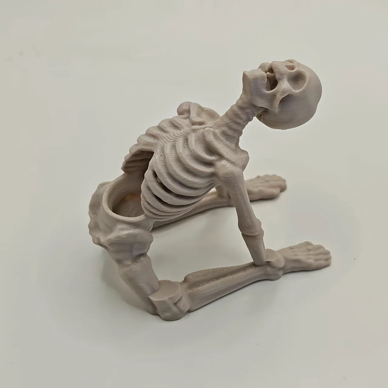 1PC 3D Printed Yoga Skeleton Air Plant Holder, Skull Planter Figurine, Gothic Desk… — image 6