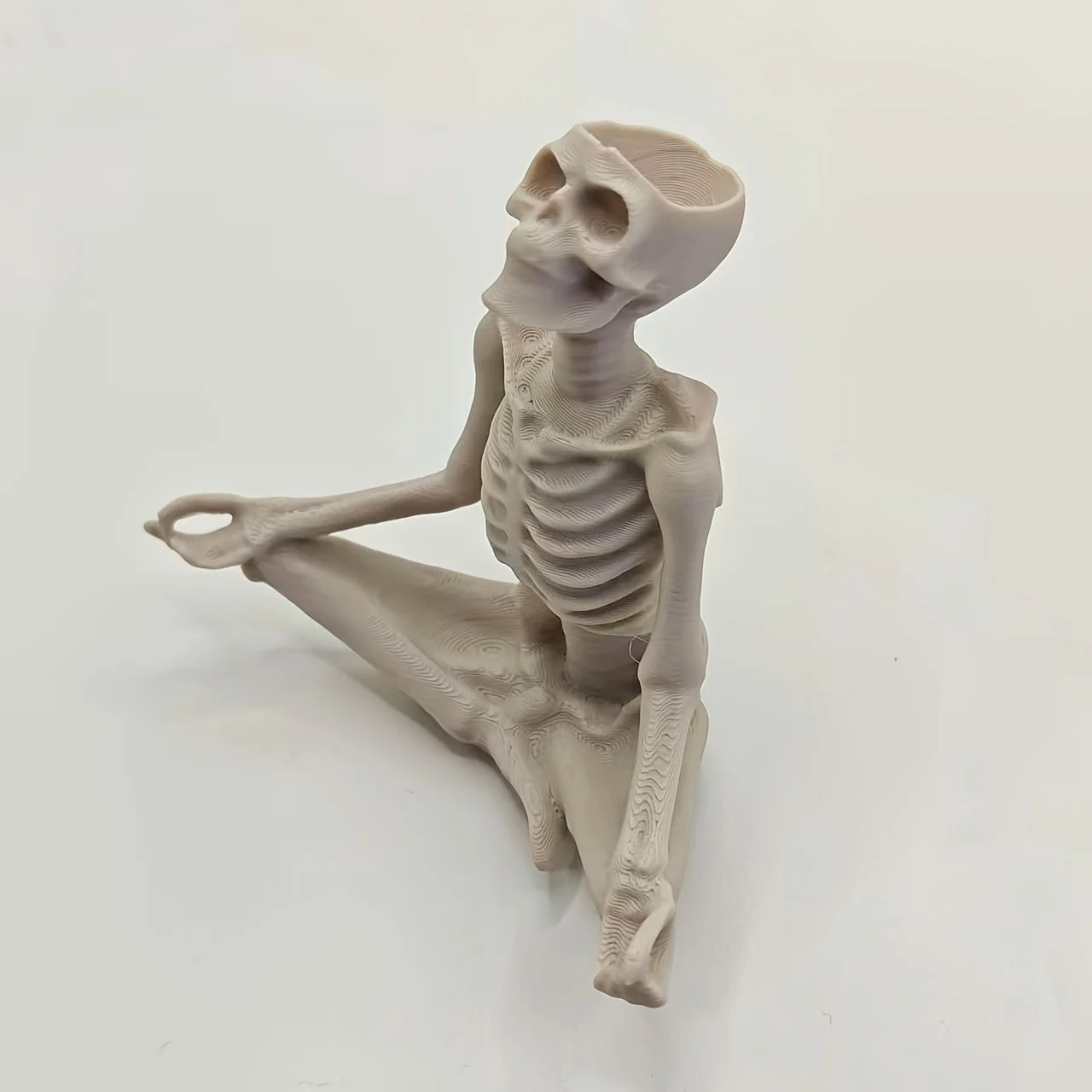 1PC 3D Printed Yoga Skeleton Air Plant Holder, Skull Planter Figurine, Gothic Desk… — image 5