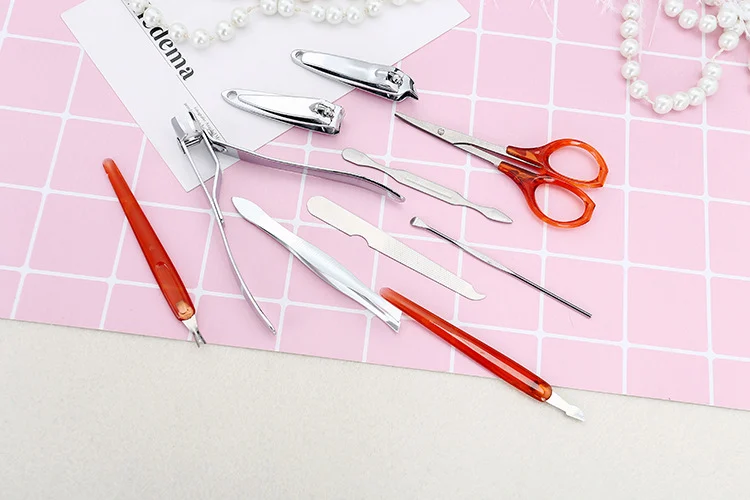 1pc Man Women Manicure Set 10 In1 Nail Clipper Earpick Grooming Pedicure Kit Hot Selling β image 1