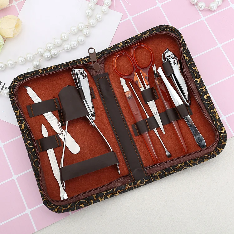 1pc Man Women Manicure Set 10 In1 Nail Clipper Earpick Grooming Pedicure Kit Hot Selling — image 5