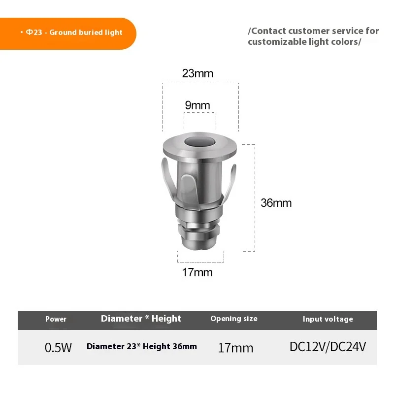 1W XINGX Underwater Aisle Underground Led Breathing Mini Floor Lamp Step Light — image 6