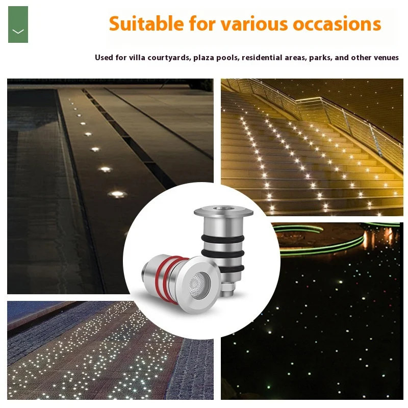 1W XINGX Underwater Aisle Underground Led Breathing Mini Floor Lamp Step Light — image 5
