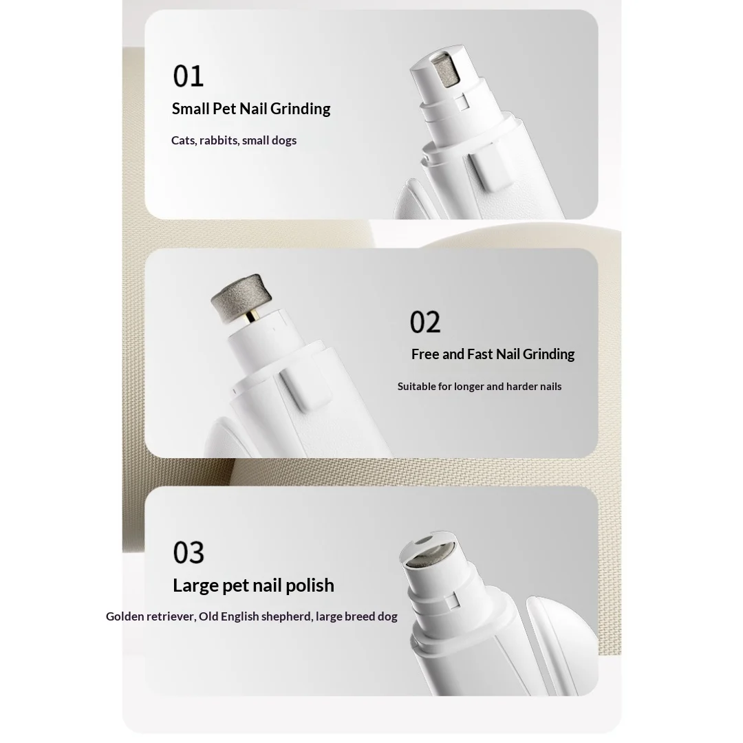 2-in-1 Electric Pet Nail Clipper & Grinder For Dogs Cats — image 2