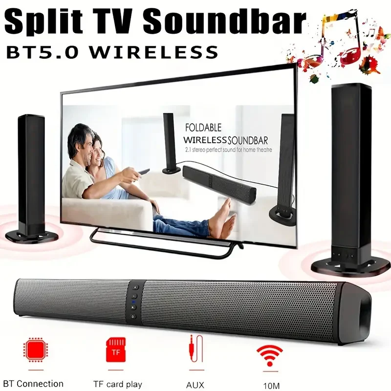 2-in-1 Soundbar For The Living Room Home Bluetooth Speaker With Built-in — image 2