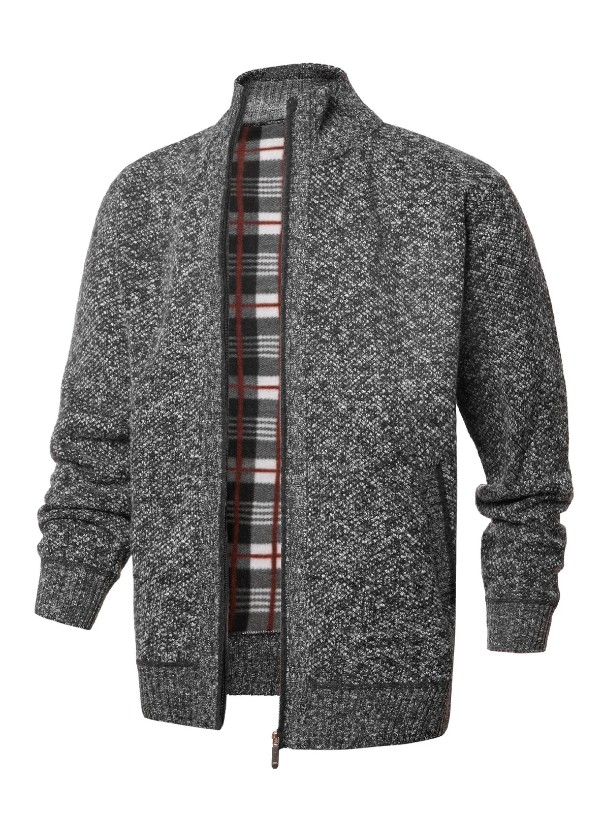 25 Autumn And Winter Men's High Collar Velvet Thick Sweater Trend Slim Casual Wool — image 6