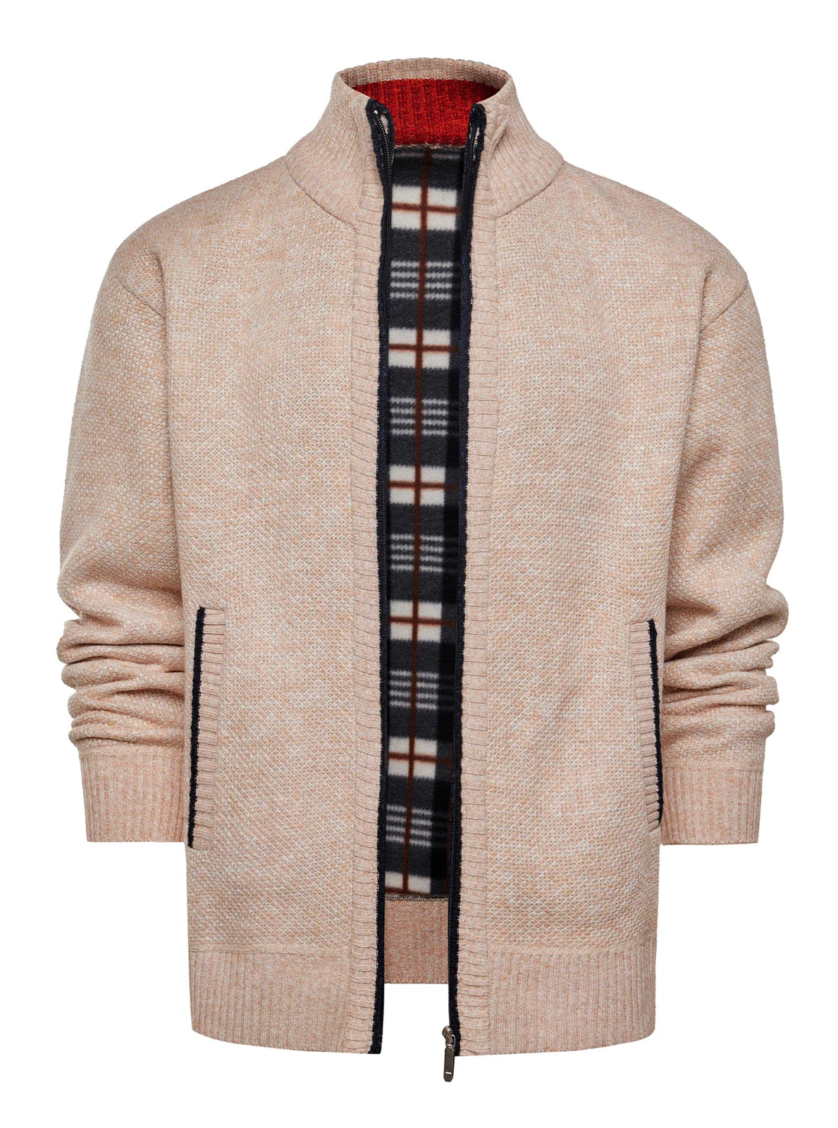 25 Autumn And Winter Men's High Collar Velvet Thick Sweater Trend Slim Casual Wool — image 12