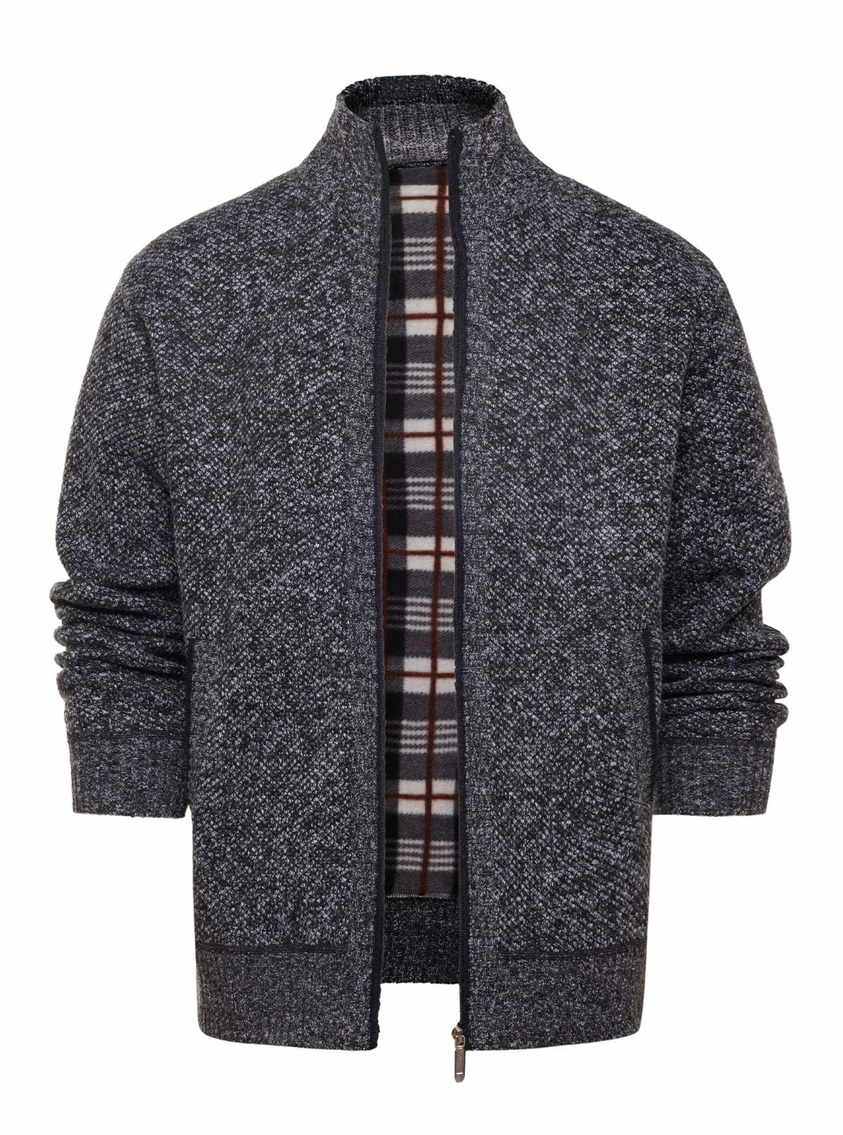 25 Autumn And Winter Men's High Collar Velvet Thick Sweater Trend Slim Casual Wool — image 11