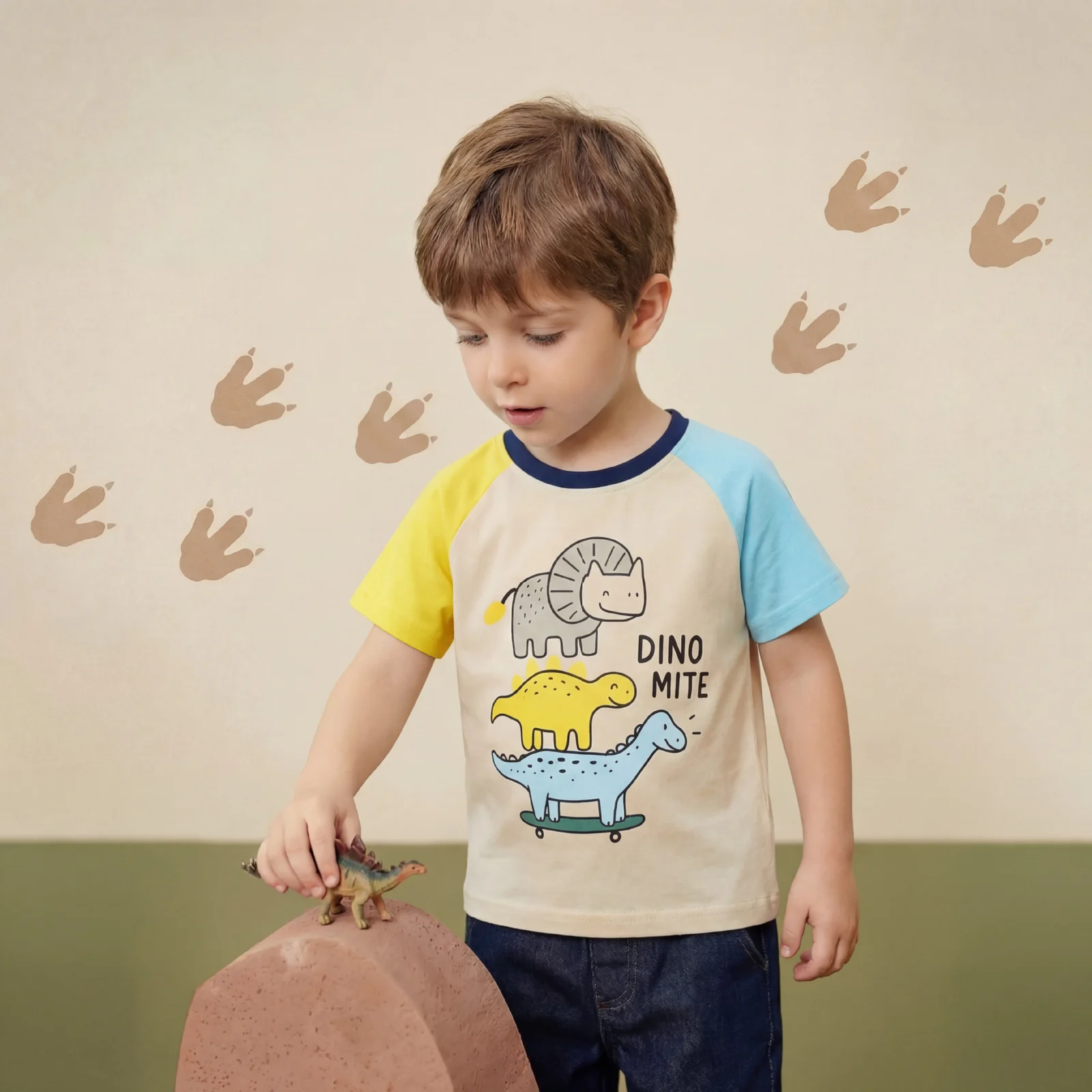 26 New Summer Style Boys' Short-sleeved T-shirts, Fashionable Shark Print Kidsren's… — image 2