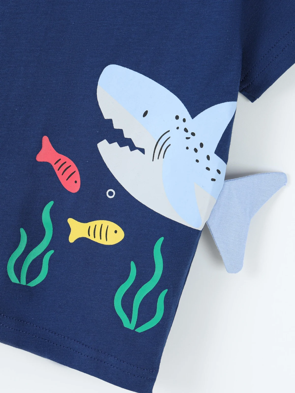 26 New Summer Style Boys' Short-sleeved T-shirts, Fashionable Shark Print Kidsren's… — image 4