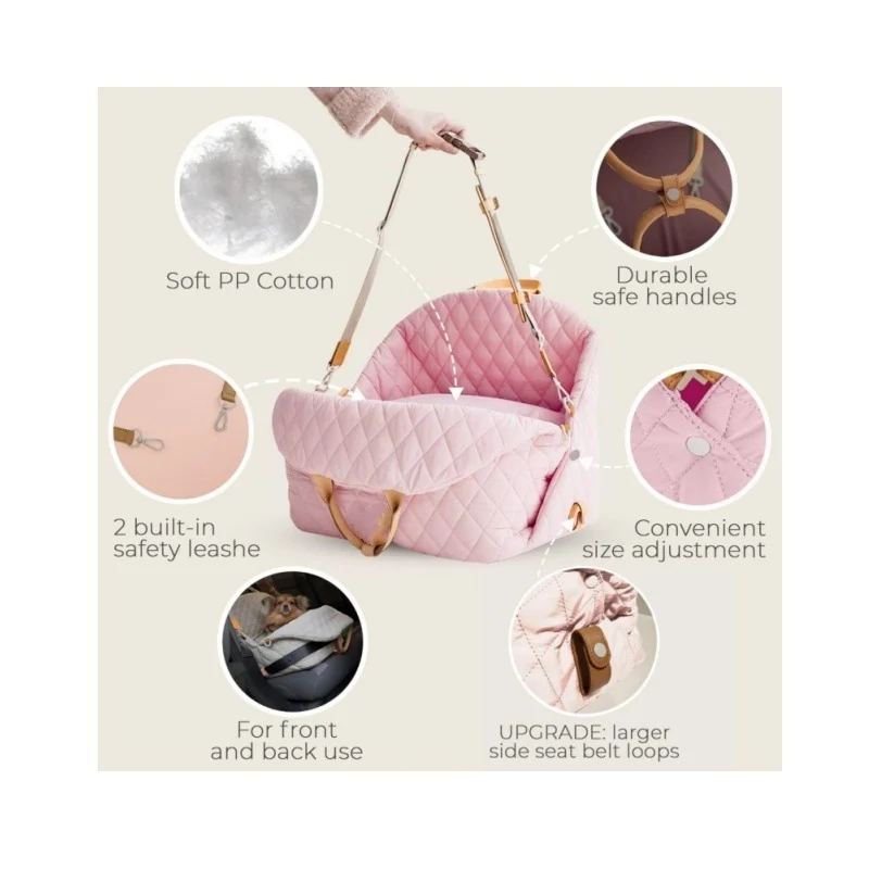 3-in-1 Cotton Multipurpose Pet Carrier & Car Seat. — image 4