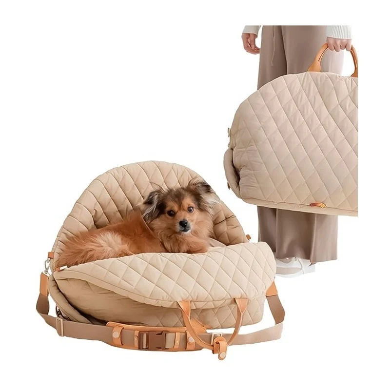 3-in-1 Cotton Multipurpose Pet Carrier & Car Seat. — image 1
