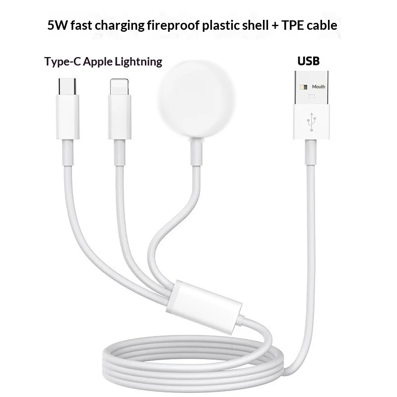 3-in-1 Wireless Charging Station - Fast Qi Charger Stand For Iphone Samsung Galaxy… — image 4