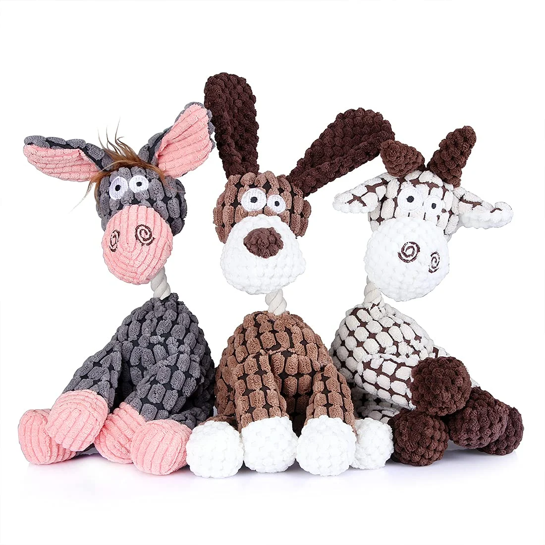 3 Pack Dog Toys Squeaky, Durable Stuffed Plush Puppy Chew Toy Cute For Small Medium… — image 6