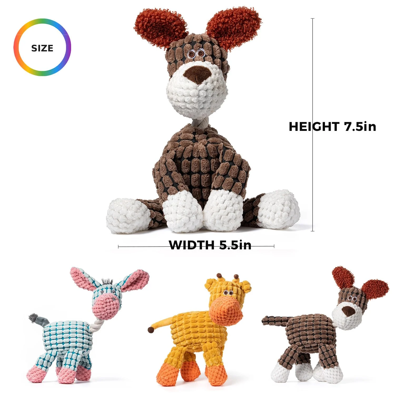3 Pack Dog Toys Squeaky, Durable Stuffed Plush Puppy Chew Toy Cute For Small Medium… — image 8