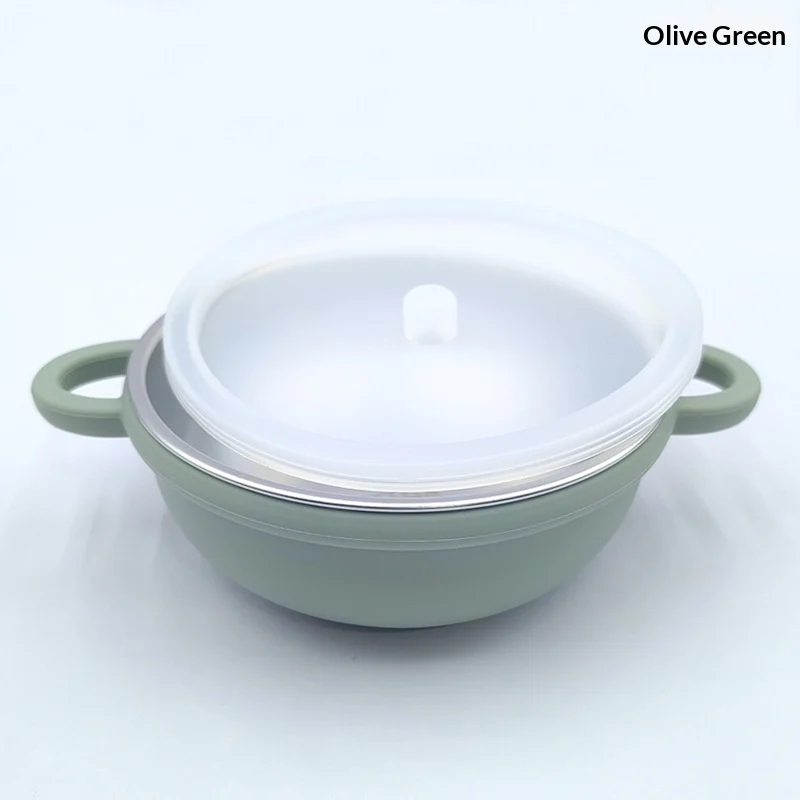 304 Stainless Steel Baby Bowl With Silicone Suction Base — image 4