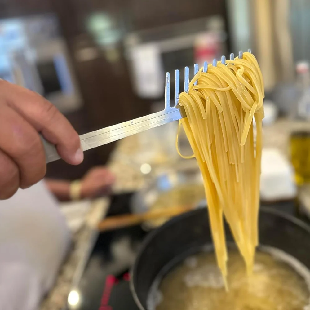 304 Stainless Steel Pasta Fork Spaghetti Server Food Safe Rust Resistant Noodle Spoon… — image 5