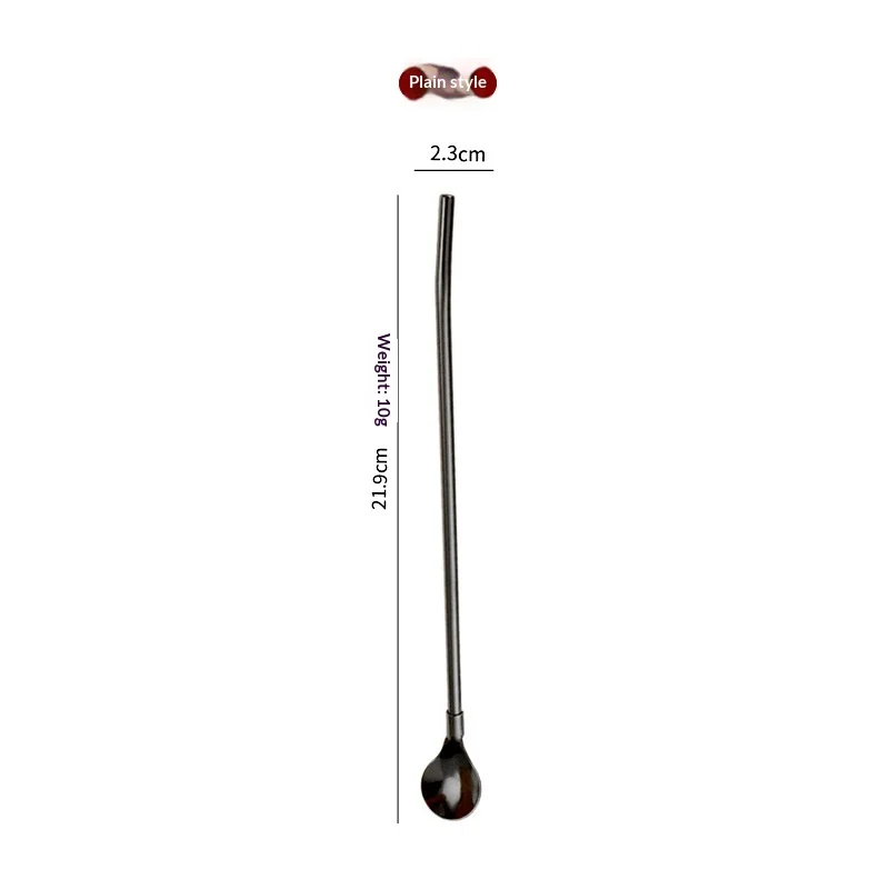 304 Stainless Steel Straw Spoon — variant image