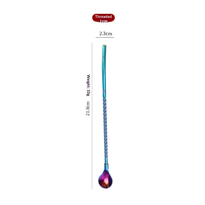 304 Stainless Steel Straw Spoon — variant image
