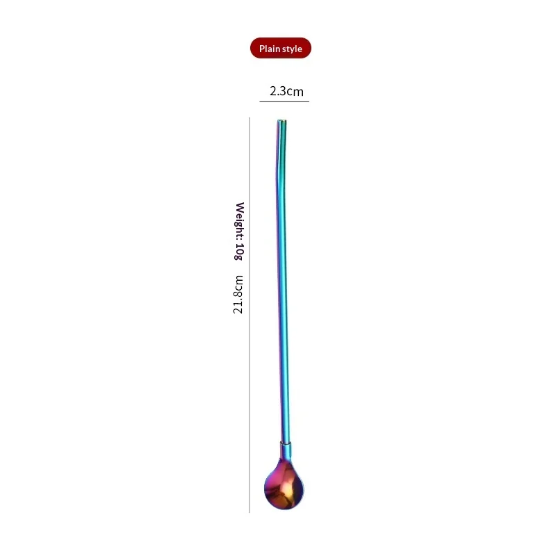 304 Stainless Steel Straw Spoon — variant image