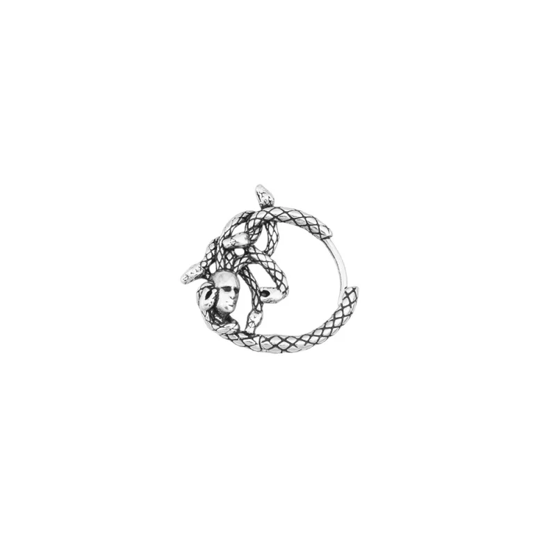 316 Stainless Steel Non-fading Skull And Snake-head Earrings — image 2