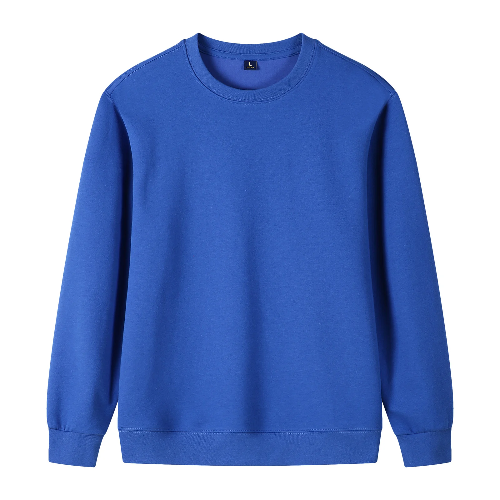 320g Straight Shoulder Pure Cotton Autumn Long Sleeve Round Neck Solid Color… — image 9
