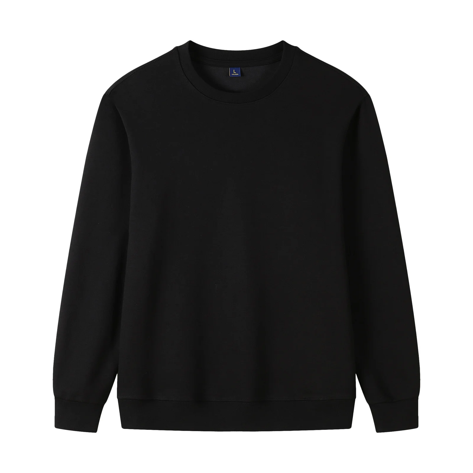 320g Straight Shoulder Pure Cotton Autumn Long Sleeve Round Neck Solid Color… — image 4