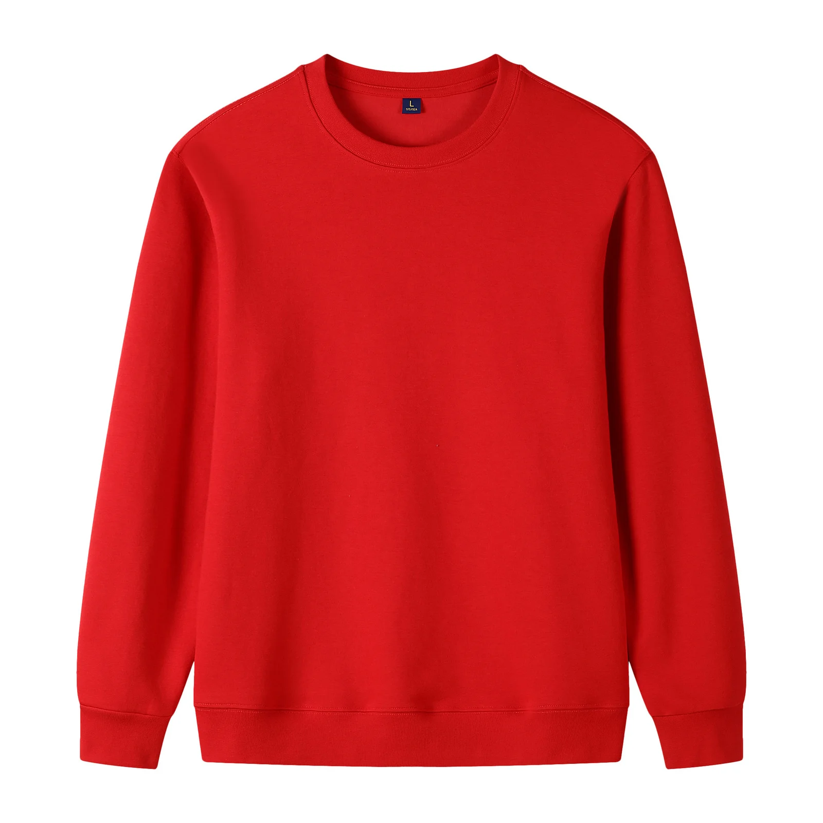 320g Straight Shoulder Pure Cotton Autumn Long Sleeve Round Neck Solid Color… — image 6