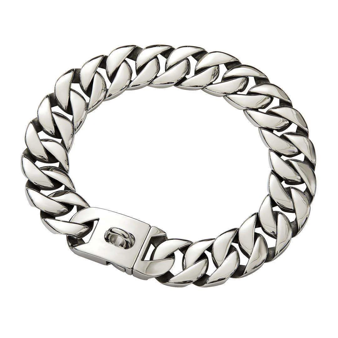32mm-thick Stainless Steel Pet Dog Necklace Collar — image 6