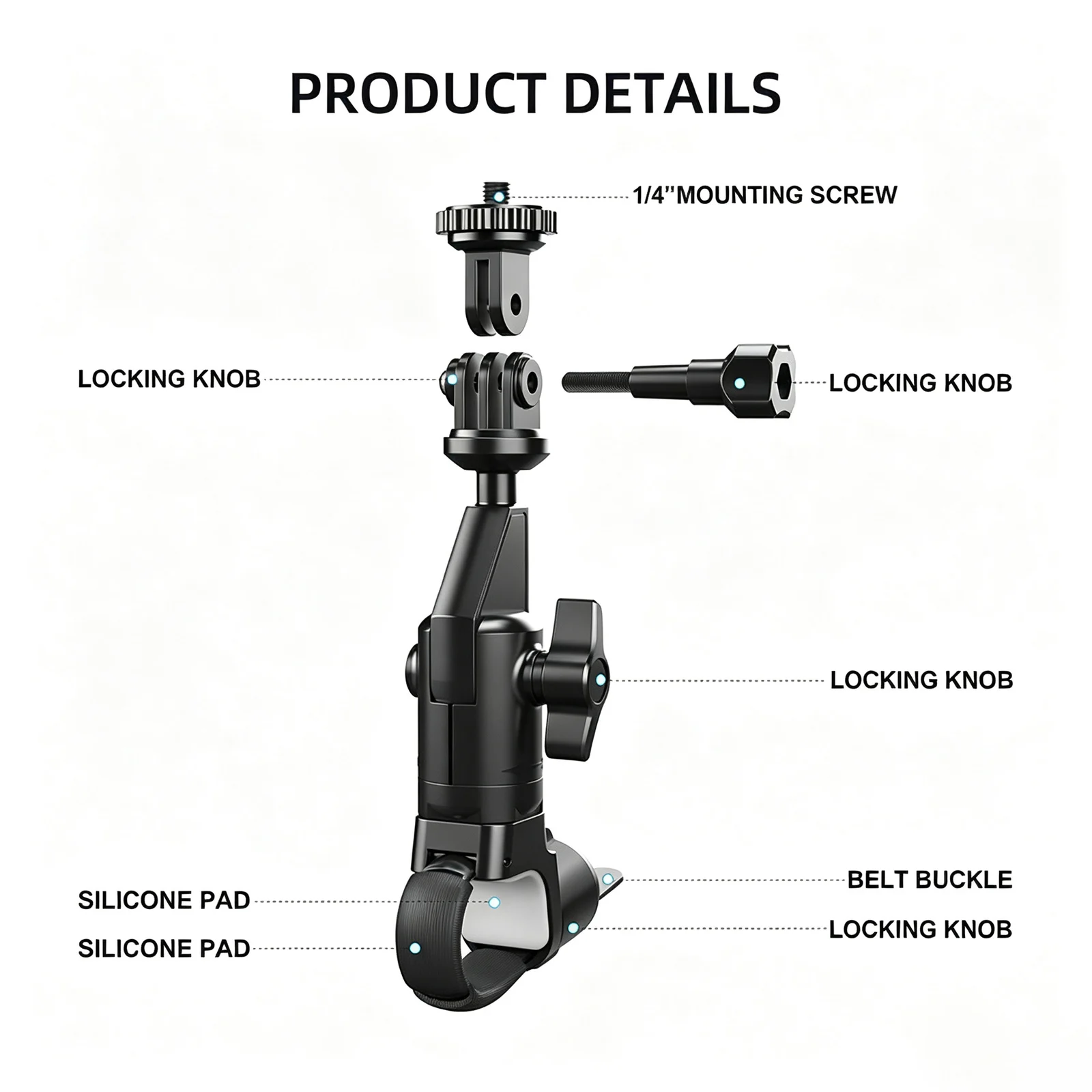 360 Action Camera Mount For Motorcycle E Bike Road Bicycle Handlebar Bracket Sports… — image 5