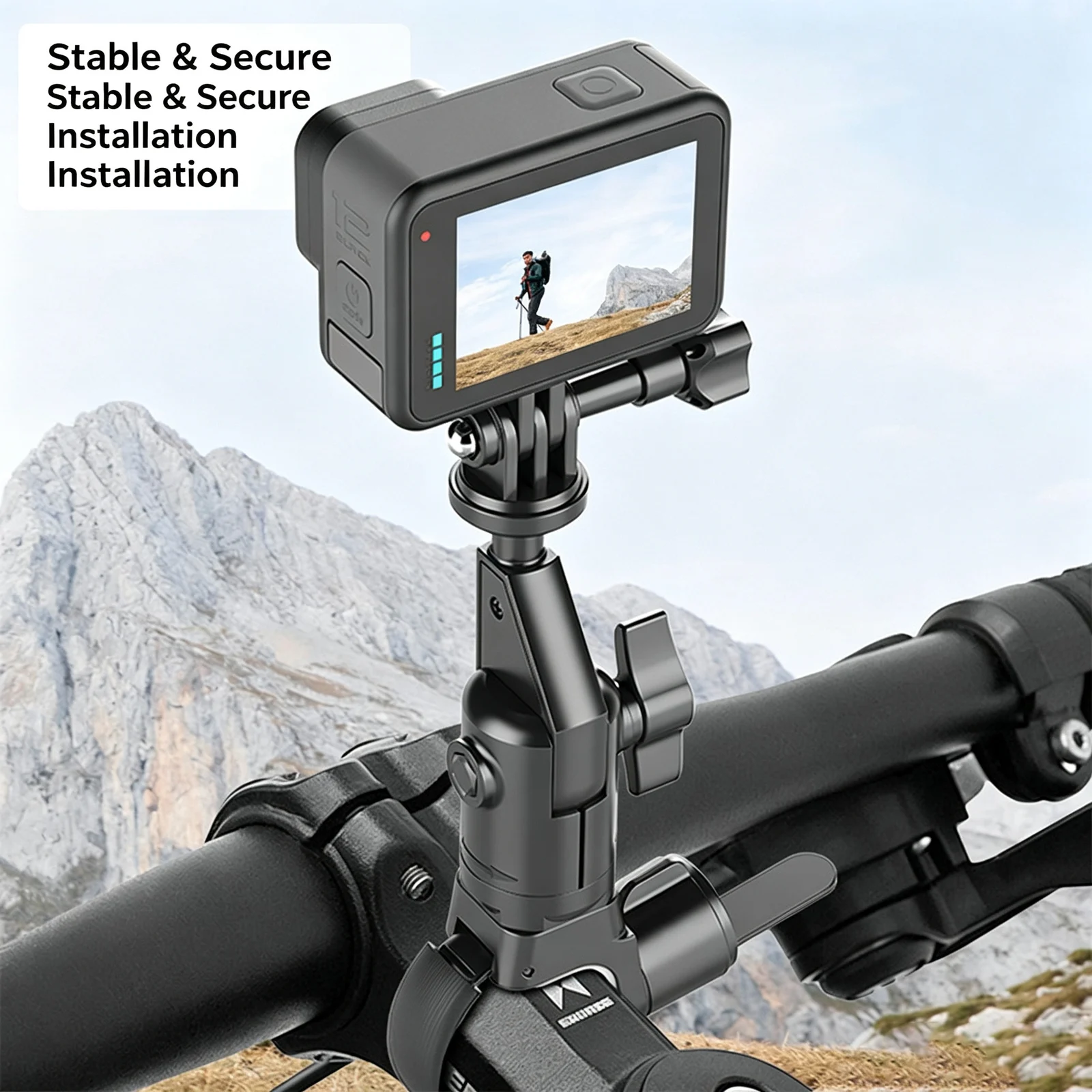 360 Action Camera Mount For Motorcycle E Bike Road Bicycle Handlebar Bracket Sports… — image 7