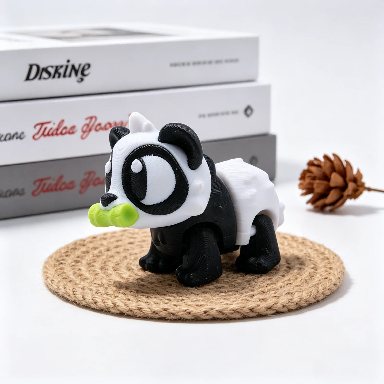 3D Printed Animal Keychain, Articulated Panda Raccoon Koala Bag Charm With Wrist… — image 7