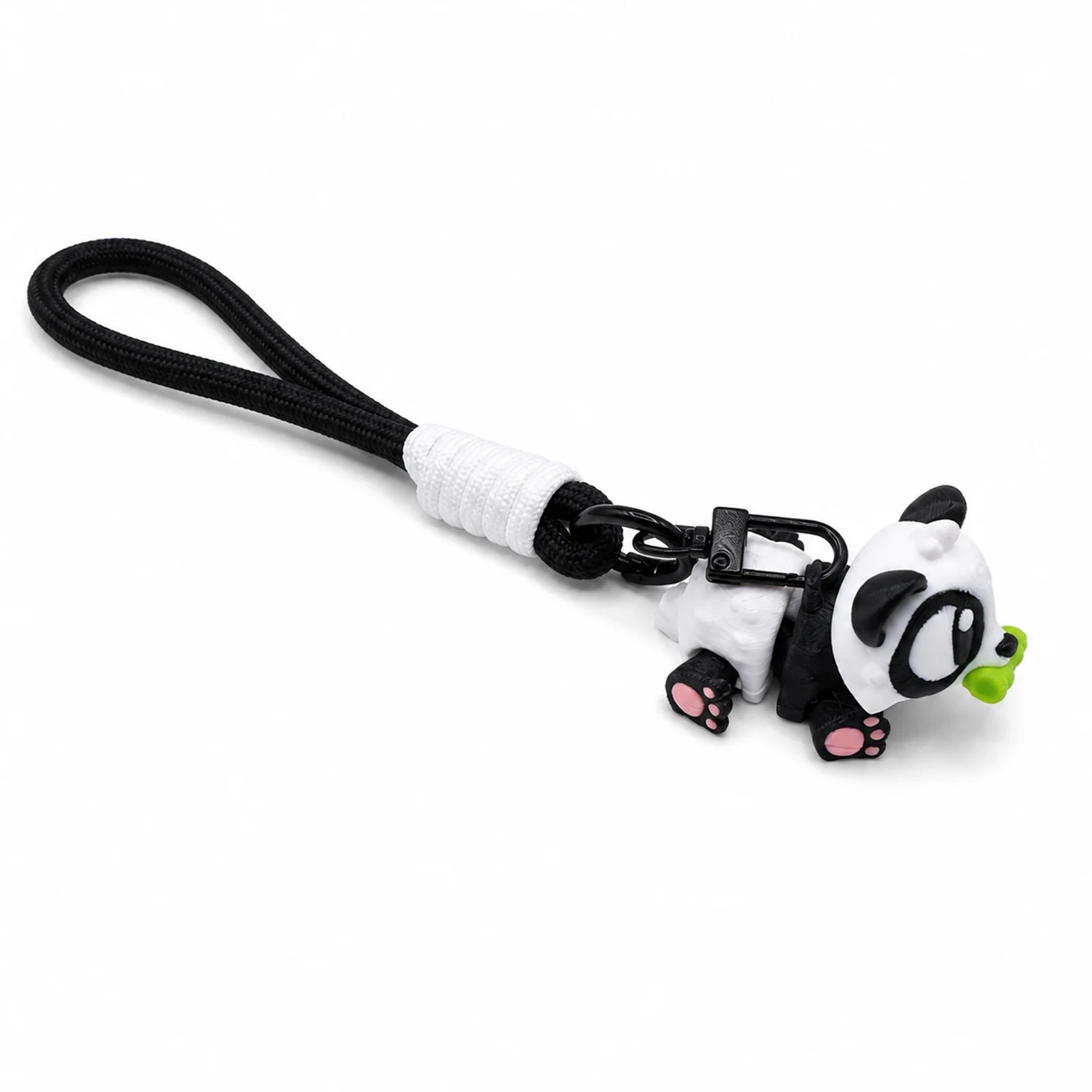 3D Printed Animal Keychain, Articulated Panda Raccoon Koala Bag Charm With Wrist… — image 3