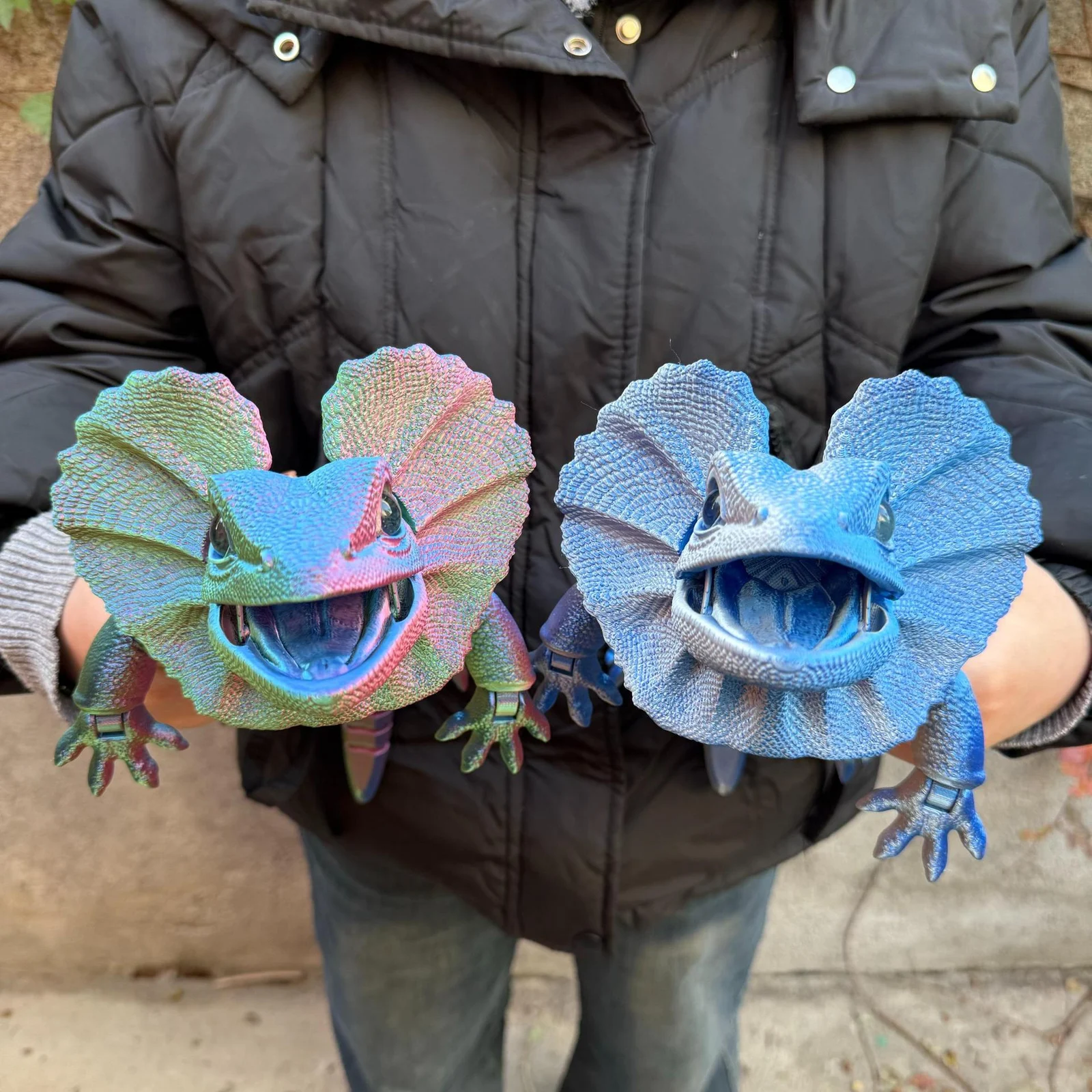 3d-printed Simulation Animal Chameleon Model Ornament — image 4