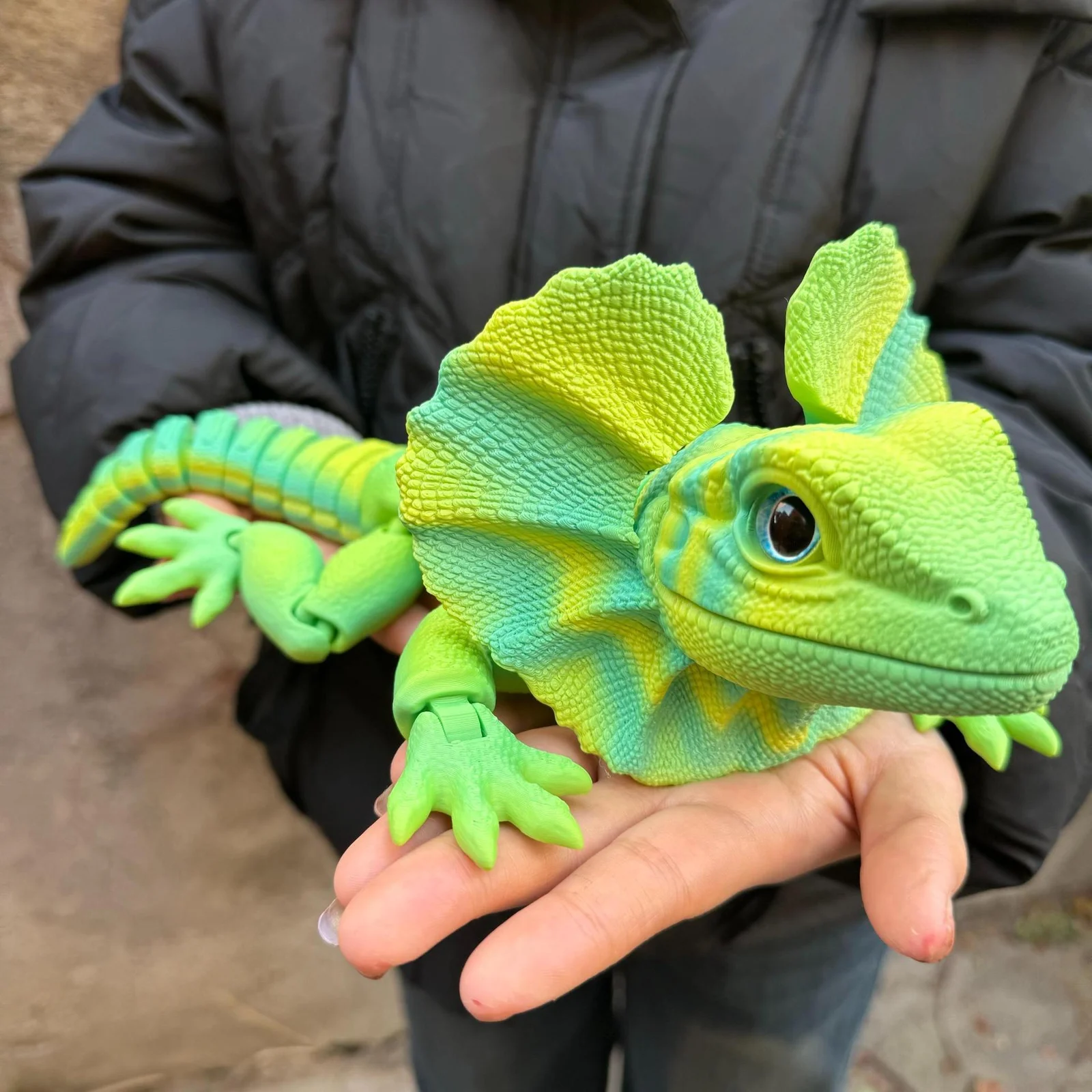 3d-printed Simulation Animal Chameleon Model Ornament — image 11