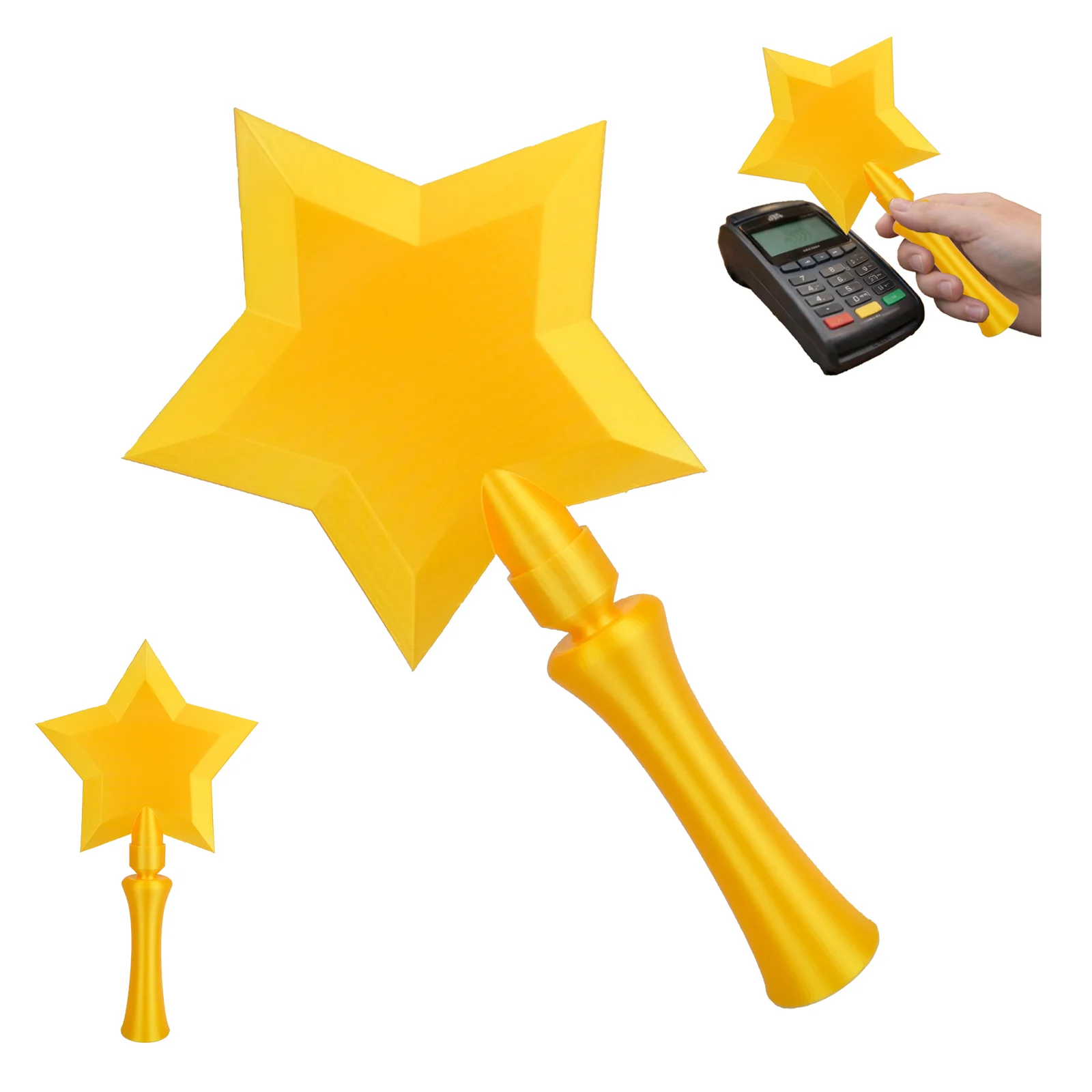 3D Printed Star Wand Contactless Card Holder, Short Magic With Slot For Tap Payment,… — image 3